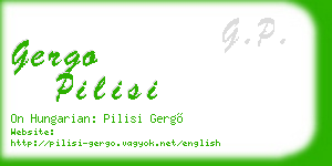 gergo pilisi business card