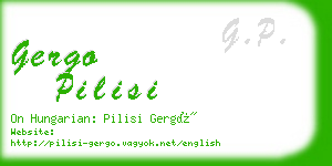 gergo pilisi business card